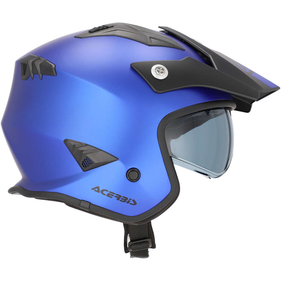 Acerbis ARIA 2206 Jet Motorcycle Helmet Metallic Blue