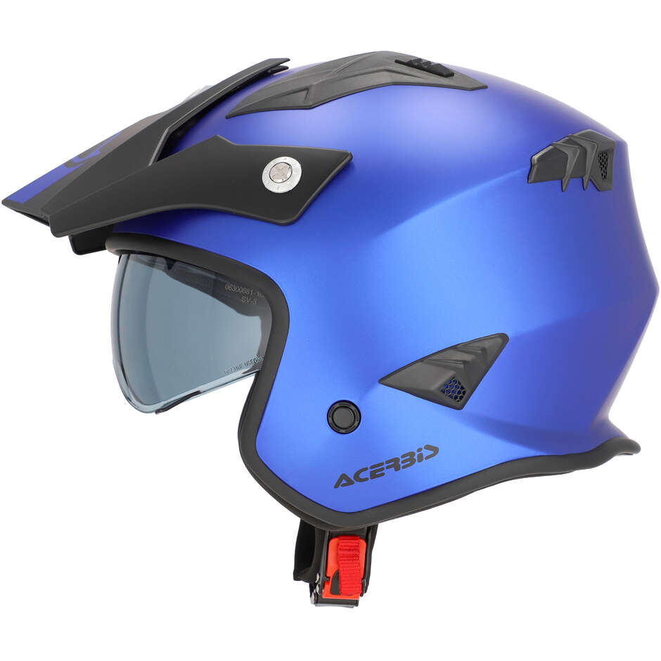 Acerbis ARIA 2206 Jet Motorcycle Helmet Metallic Blue