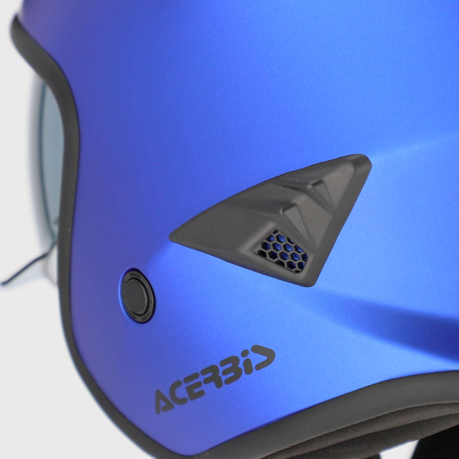 Acerbis ARIA 2206 Jet Motorcycle Helmet Metallic Blue
