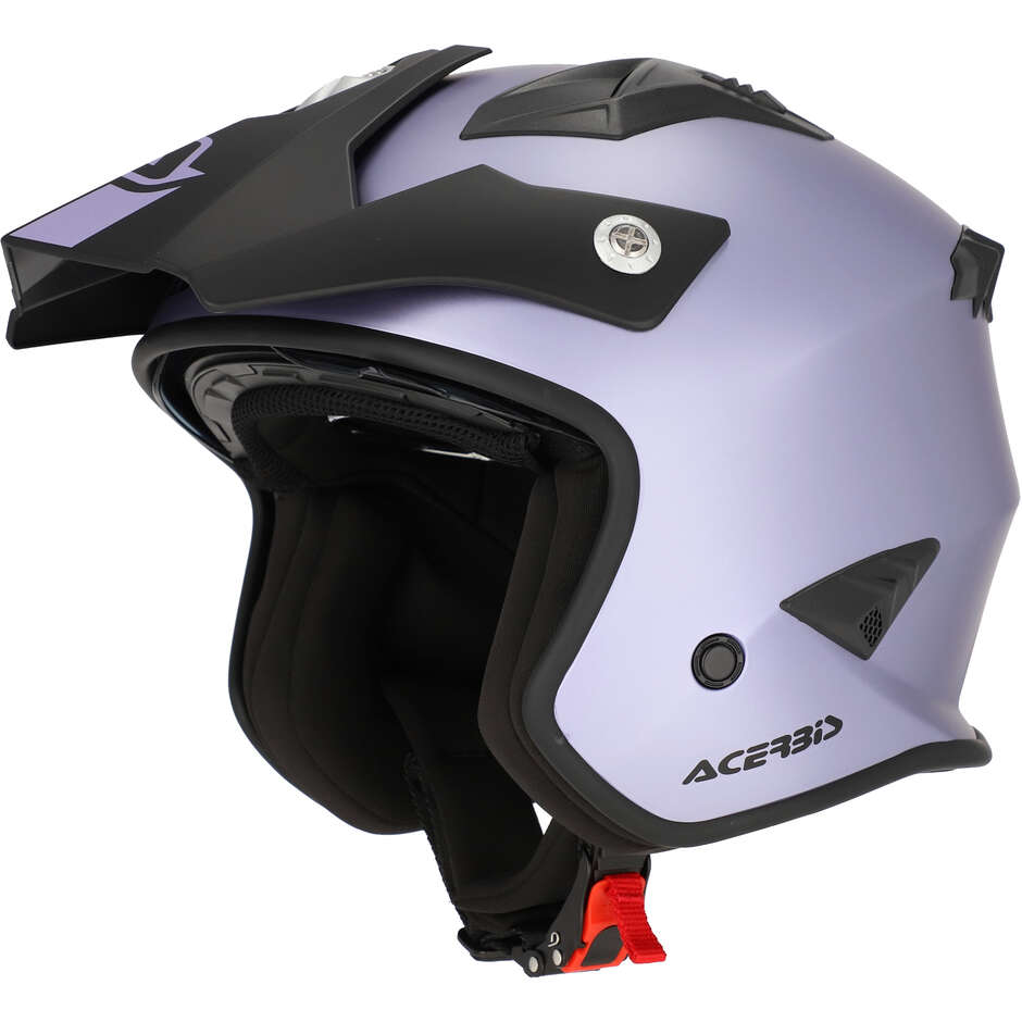 Acerbis ARIA 2206 Jet Motorcycle Helmet Metallic Purple