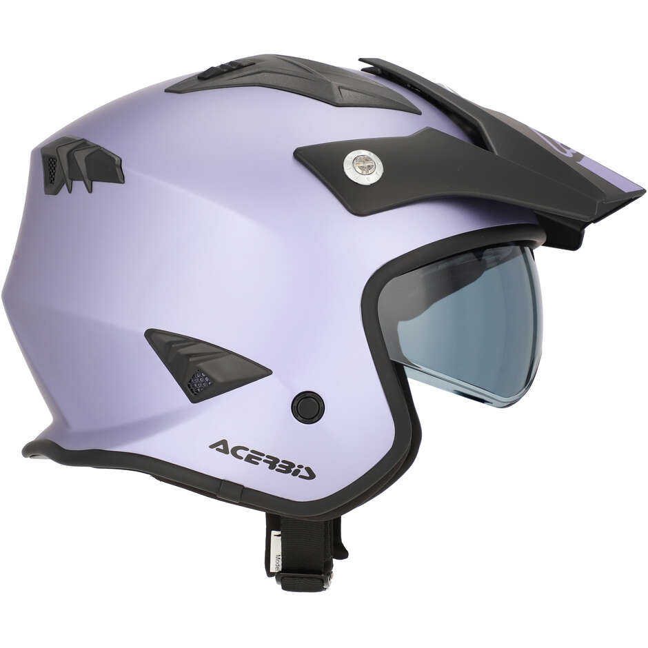 Acerbis ARIA 2206 Jet Motorcycle Helmet Metallic Purple