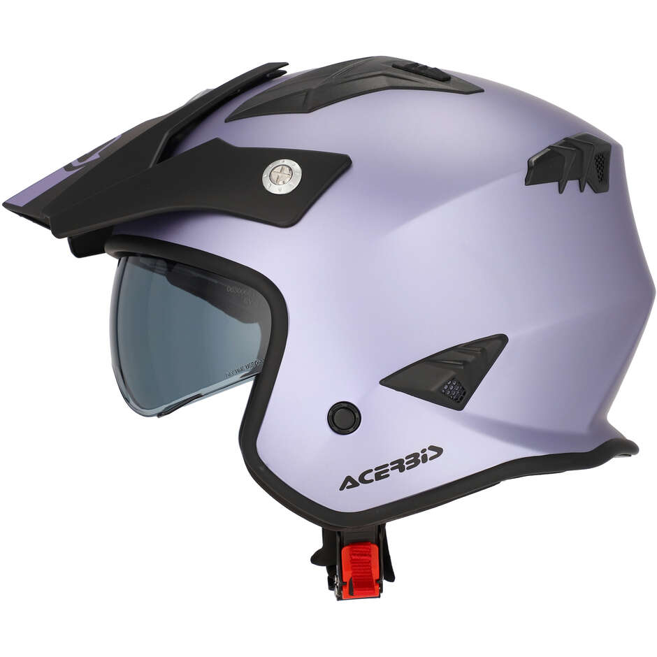 Acerbis ARIA 2206 Jet Motorcycle Helmet Metallic Purple