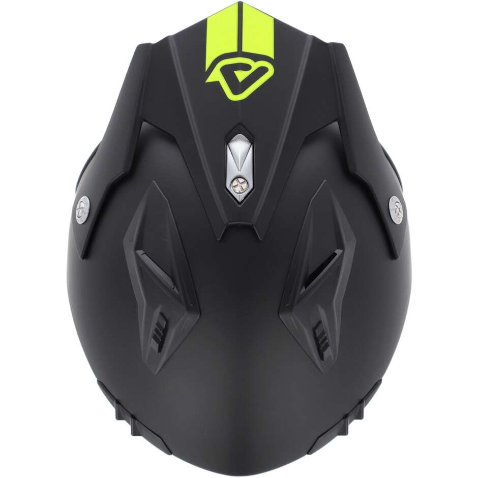 Acerbis Aria 2206 Jet Motorradhelm, matt schwarz/gelb