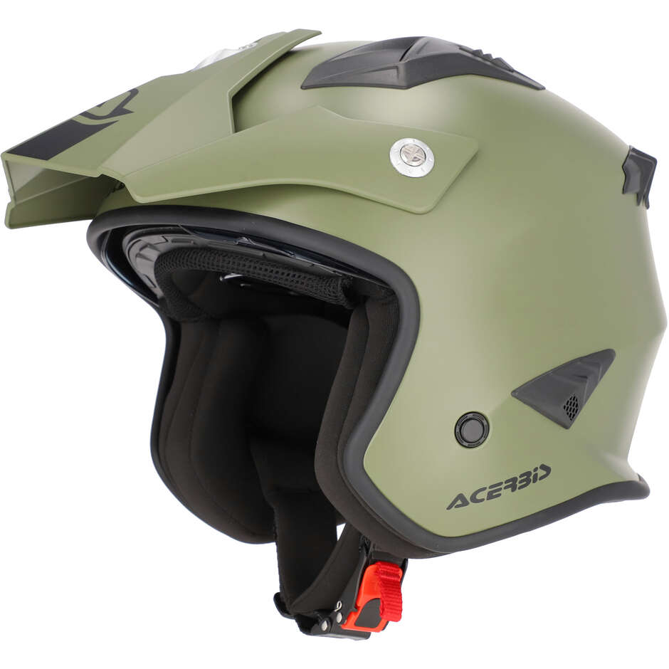 Acerbis Aria 2206 Military Green Jet Motorcycle Helmet
