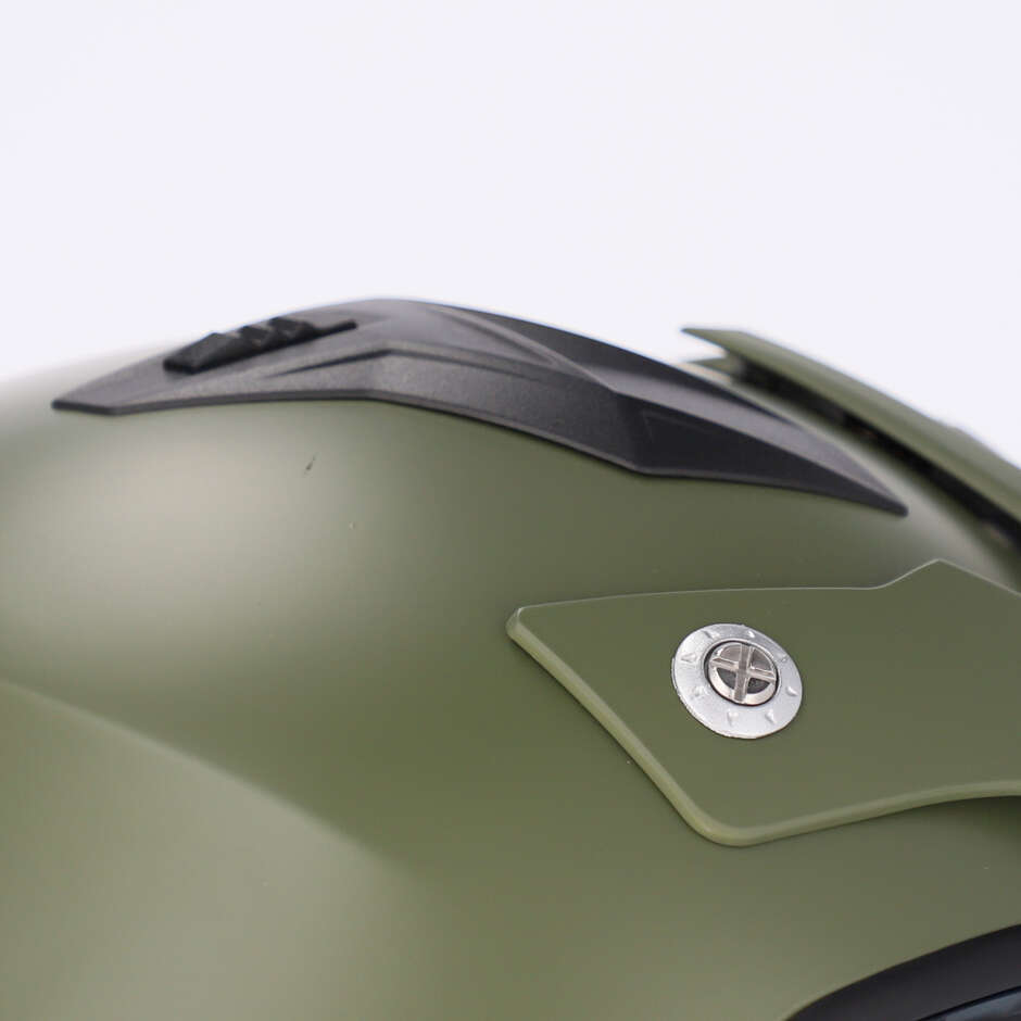 Acerbis Aria 2206 Military Green Jet Motorcycle Helmet