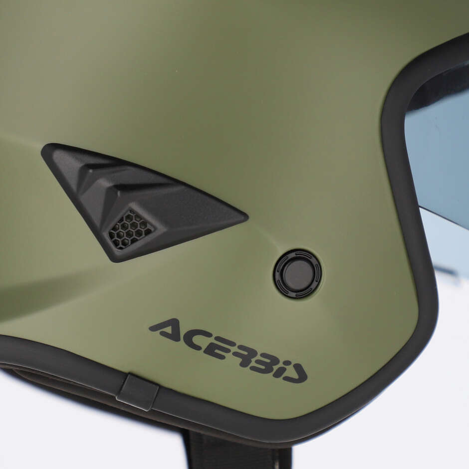 Acerbis Aria 2206 Military Green Jet Motorcycle Helmet