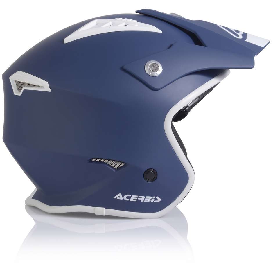 Acerbis ARIA Demi-Jet Motorcycle Helmet Matt Blue