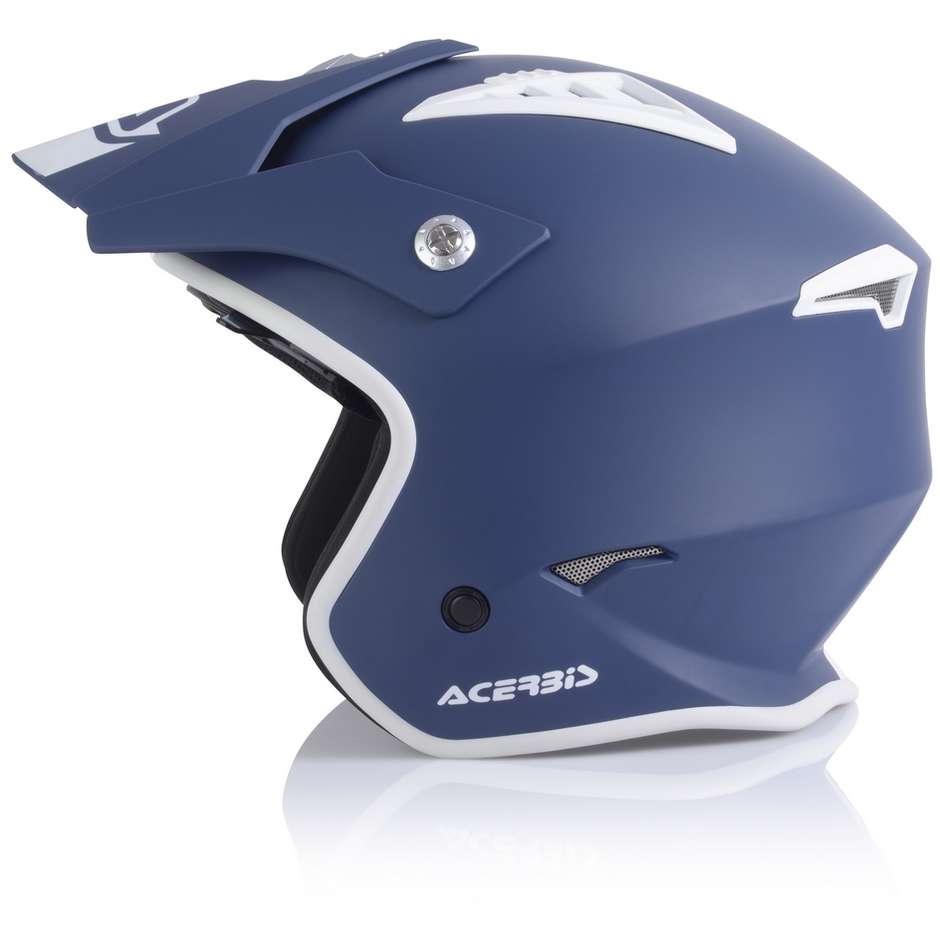 Acerbis ARIA Demi-Jet Motorcycle Helmet Matt Blue
