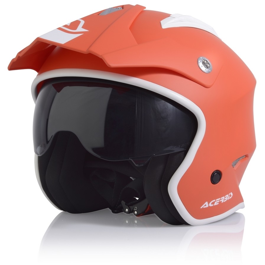 Acerbis ARIA Demi-Jet Motorcycle Helmet Matte Red