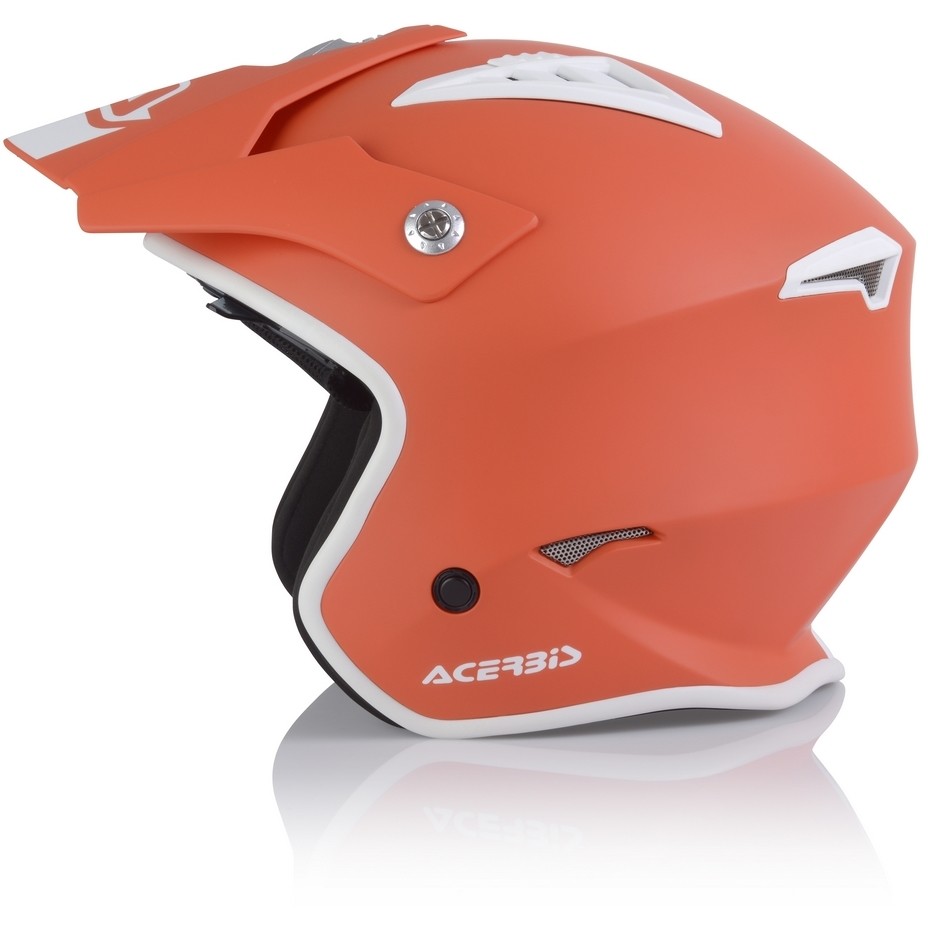 Acerbis ARIA Demi-Jet Motorcycle Helmet Matte Red