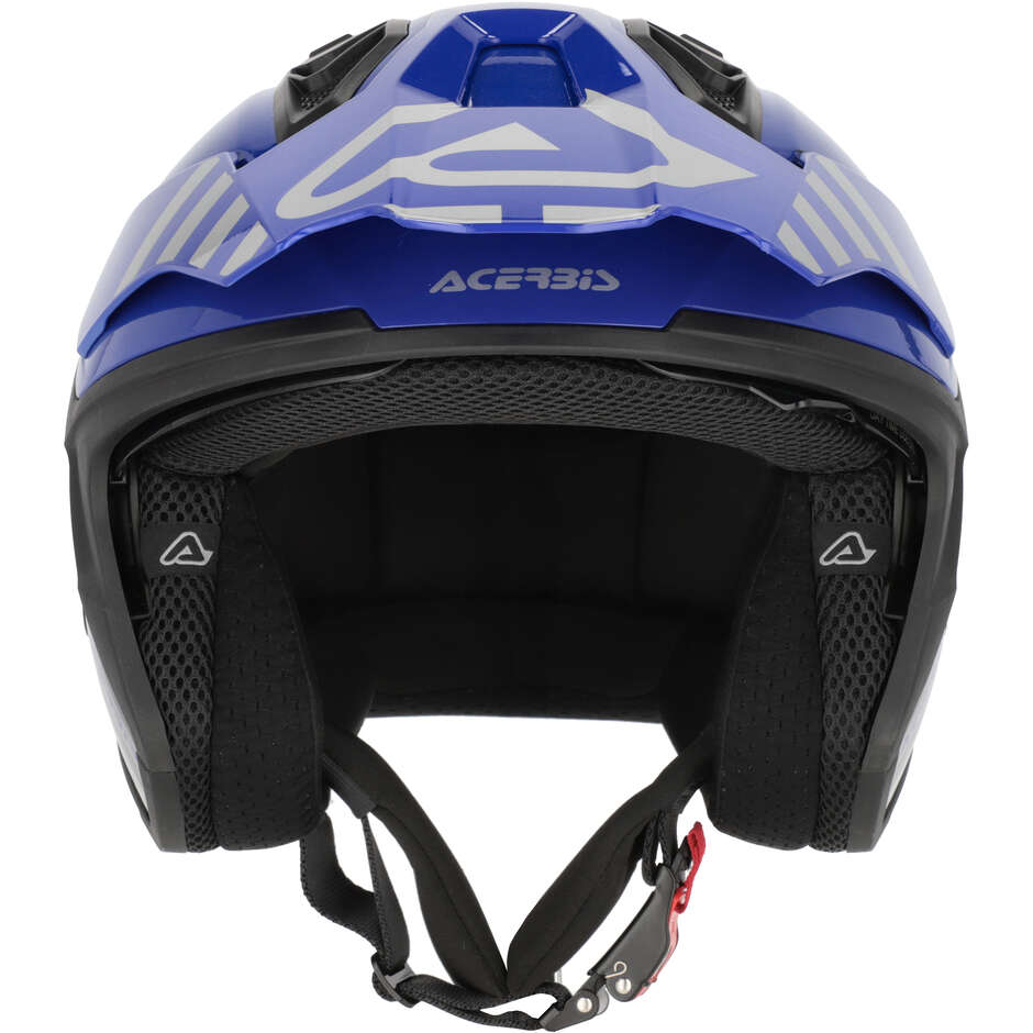 Acerbis ARIA EVO GRAPHIC Jet Motorcycle Helmet Black/Blue