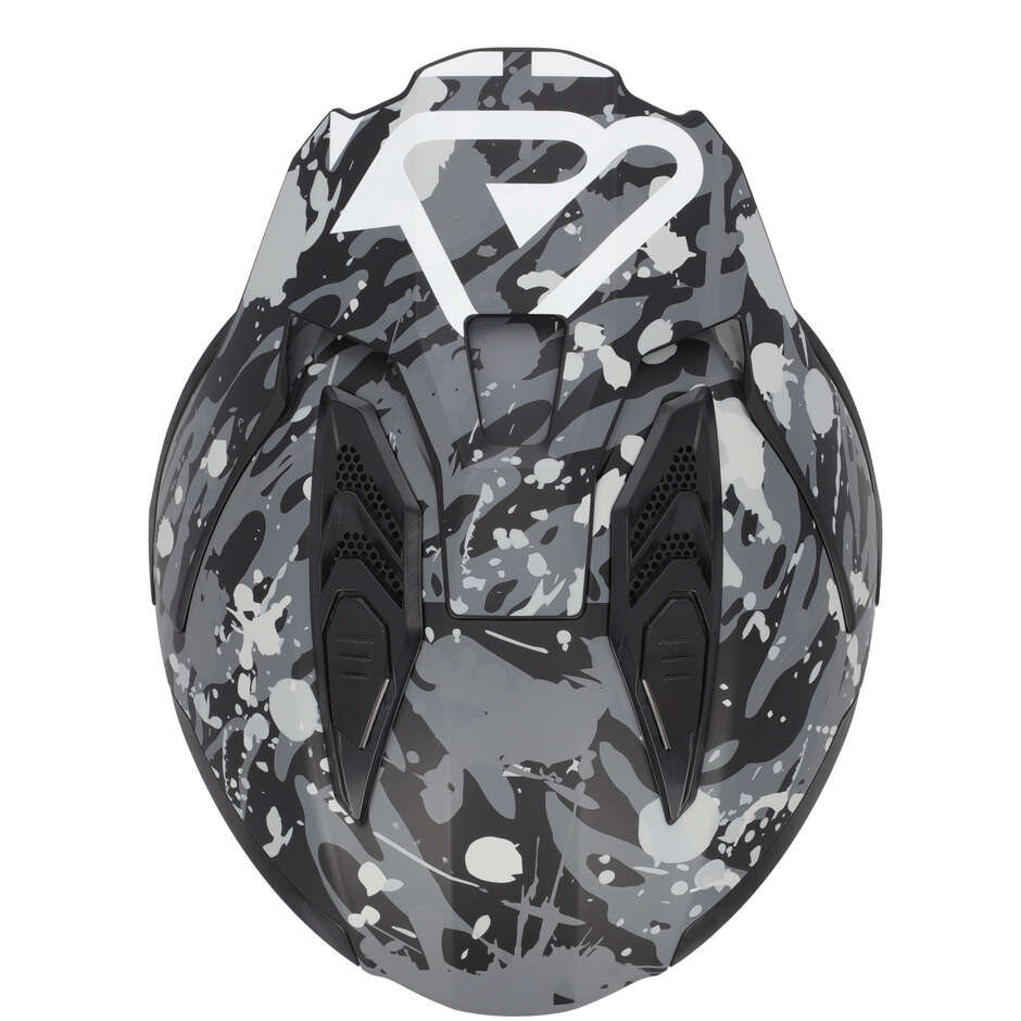 Acerbis ARIA EVO GRAPHIC Jet Motorcycle Helmet Grey/Black