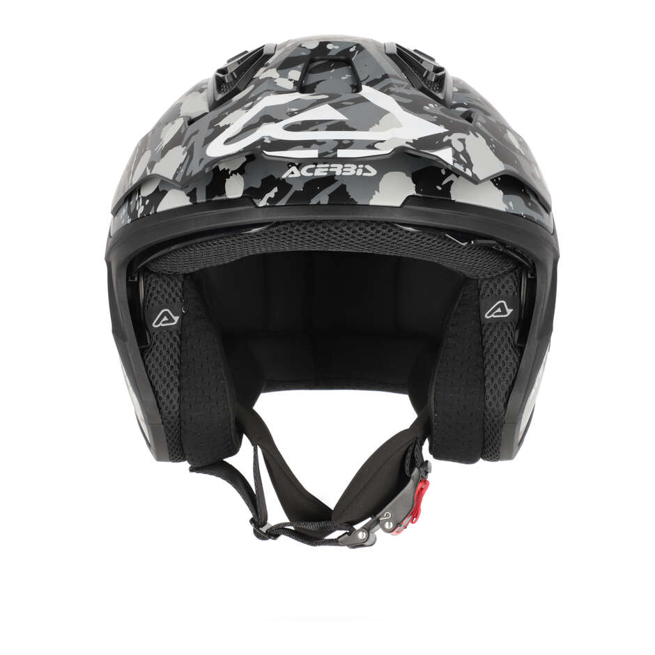 Acerbis ARIA EVO GRAPHIC Jet-Motorradhelm Grau/Schwarz