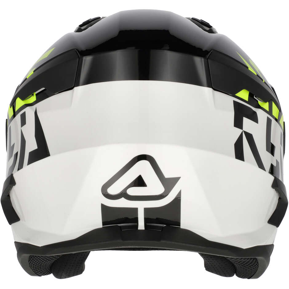 Acerbis ARIA EVO GRAPHIC Jet-Motorradhelm Schwarz/Fluoreszierendes Gelb