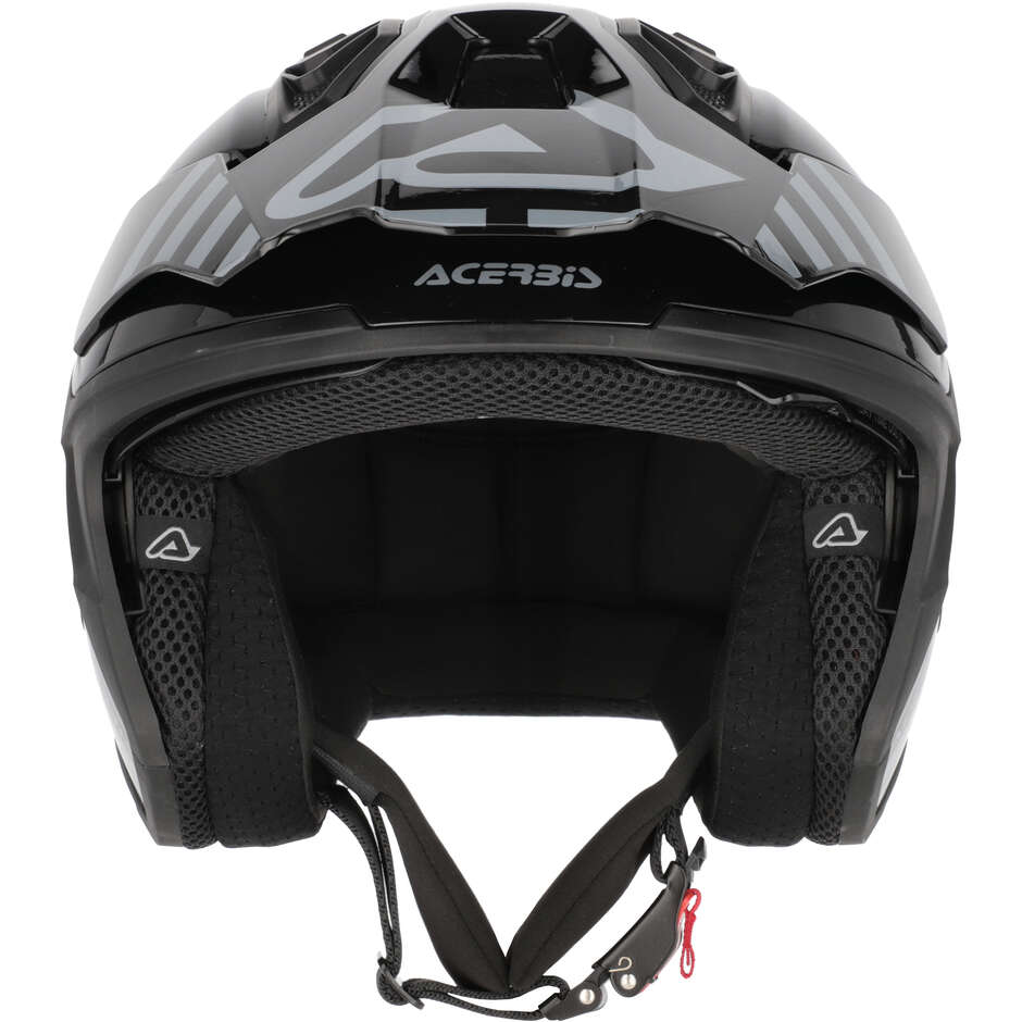 Acerbis ARIA EVO GRAPHIC Jet-Motorradhelm Schwarz/Grau