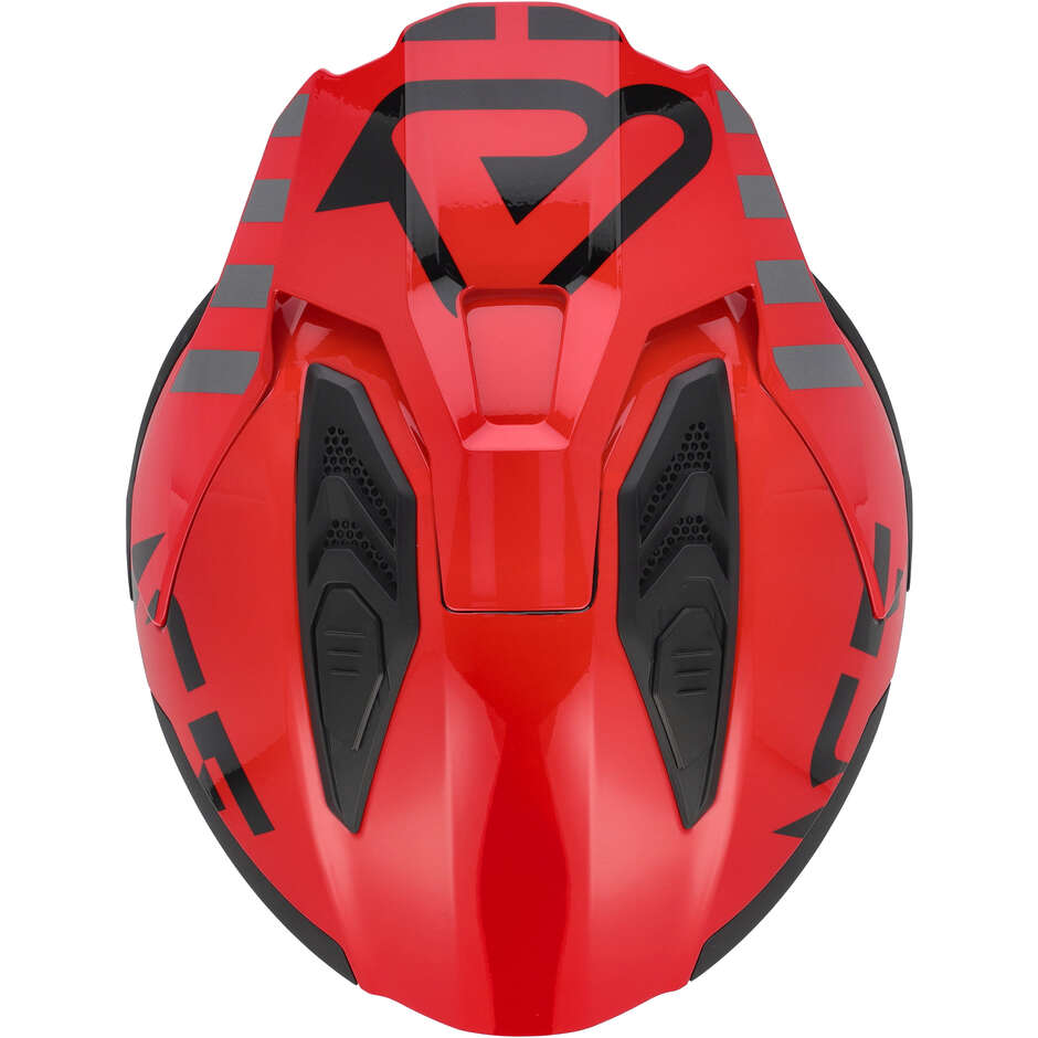 Acerbis ARIA EVO GRAPHIC Jet-Motorradhelm Schwarz/Rot