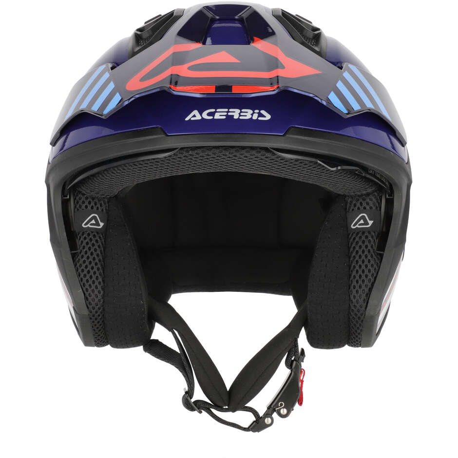 Acerbis ARIA EVO GRAPHIC Jet-Motorradhelm Weiß/Rot/Blau