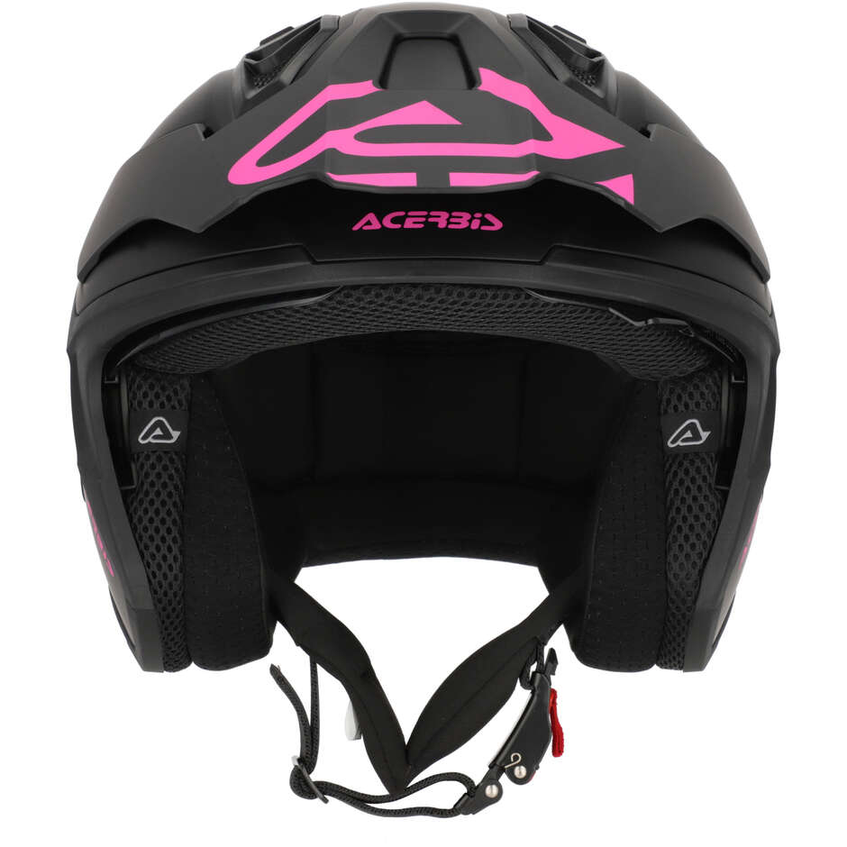 Acerbis ARIA EVO Jet Motorcycle Helmet Black/Pink