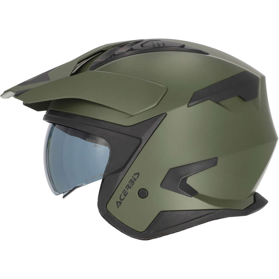 Acerbis ARIA EVO Jet Motorradhelm Militärgrün
