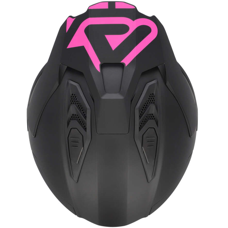 Acerbis ARIA EVO Jet Motorradhelm Schwarz/Rosa