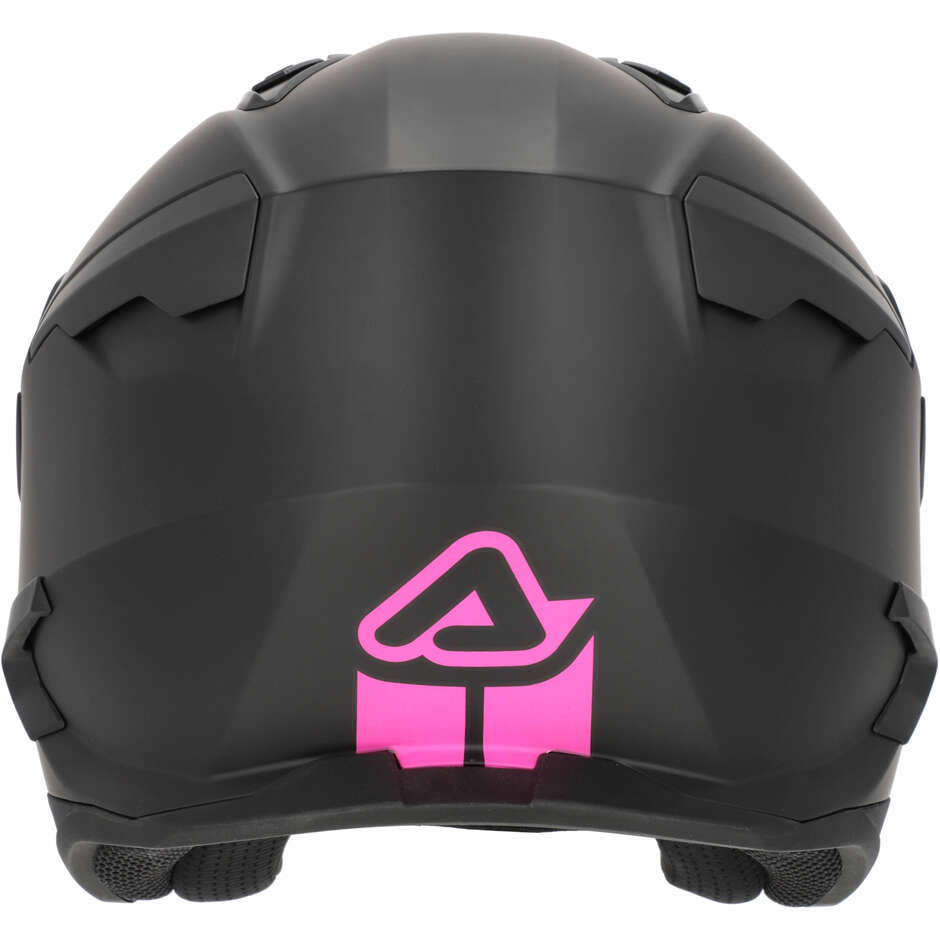 Acerbis ARIA EVO Jet Motorradhelm Schwarz/Rosa