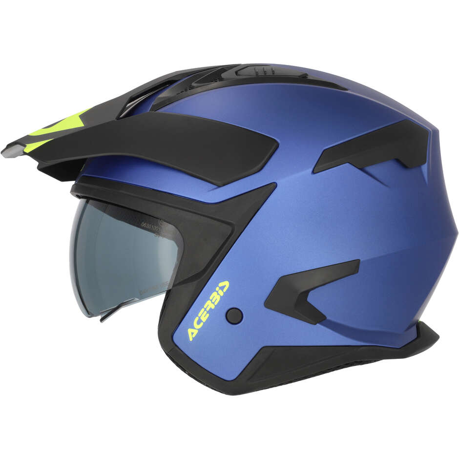Acerbis ARIA EVO METALLIC Blauer Motorrad-Jethelm