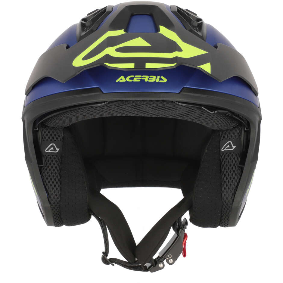 Acerbis ARIA EVO METALLIC Blue Motorcycle Jet Helmet