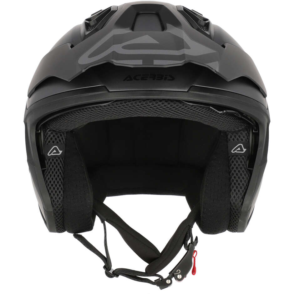 Acerbis ARIA EVO METALLIC Jet Motorcycle Helmet Dark Grey