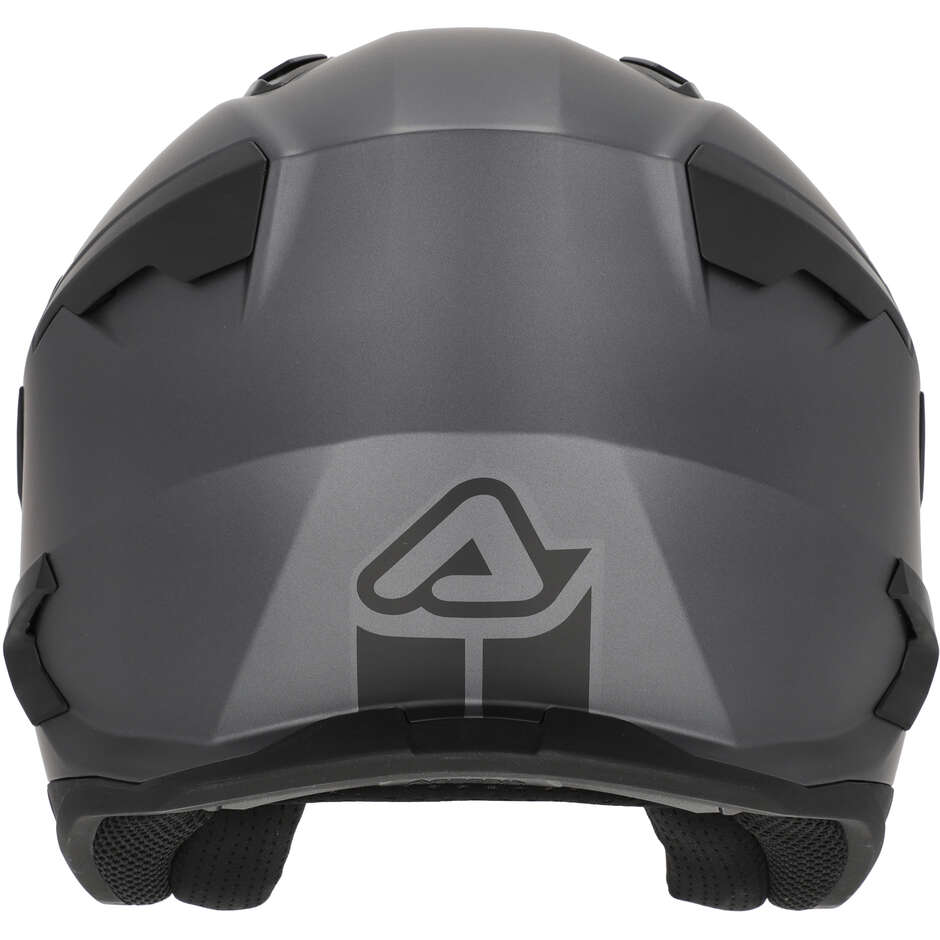 Acerbis ARIA EVO METALLIC Jet Motorcycle Helmet Dark Grey