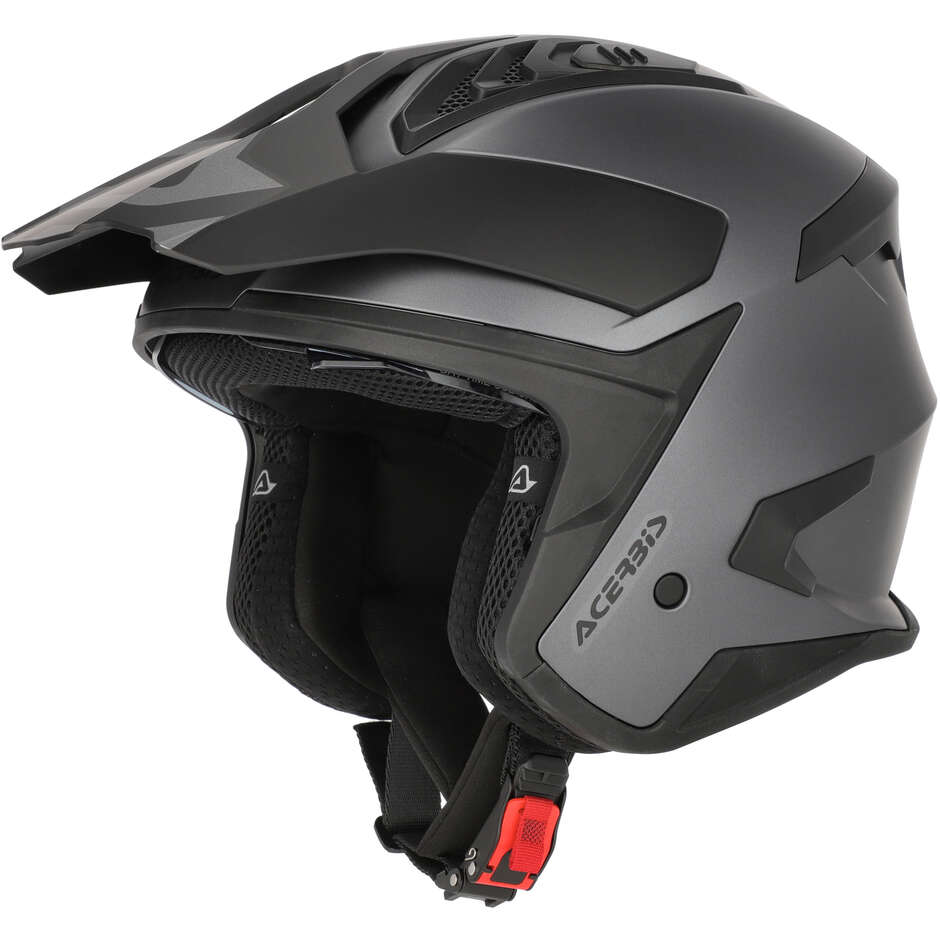 Acerbis ARIA EVO METALLIC Jet-Motorradhelm Dunkelgrau