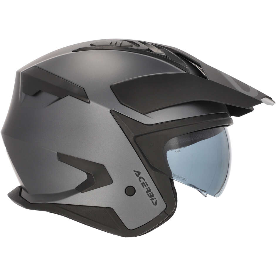 Acerbis ARIA EVO METALLIC Jet-Motorradhelm Dunkelgrau