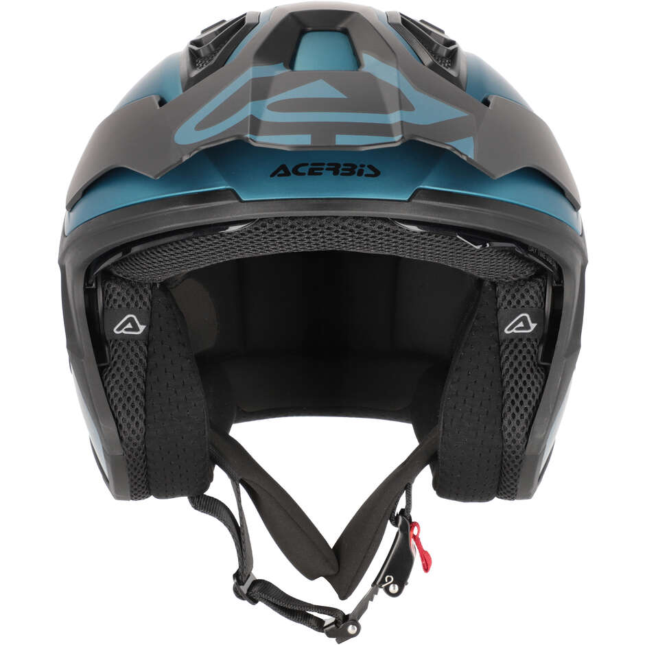 Acerbis ARIA EVO METALLIC Jet-Motorradhelm, Hellblau