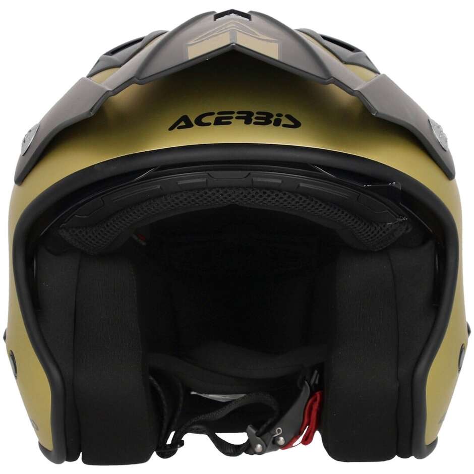 Acerbis ARIA METALLIC Gold Motorcycle Jet Helmet