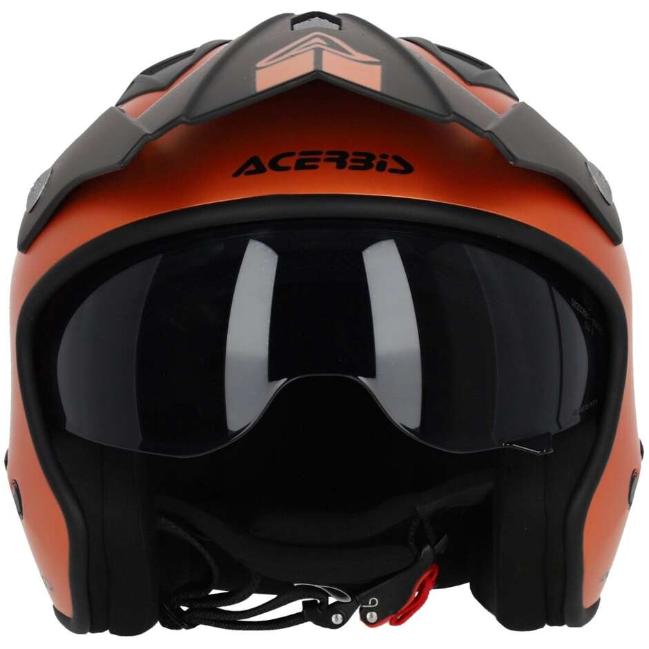 Acerbis ARIA METALLIC Orange Motorcycle Jet Helmet