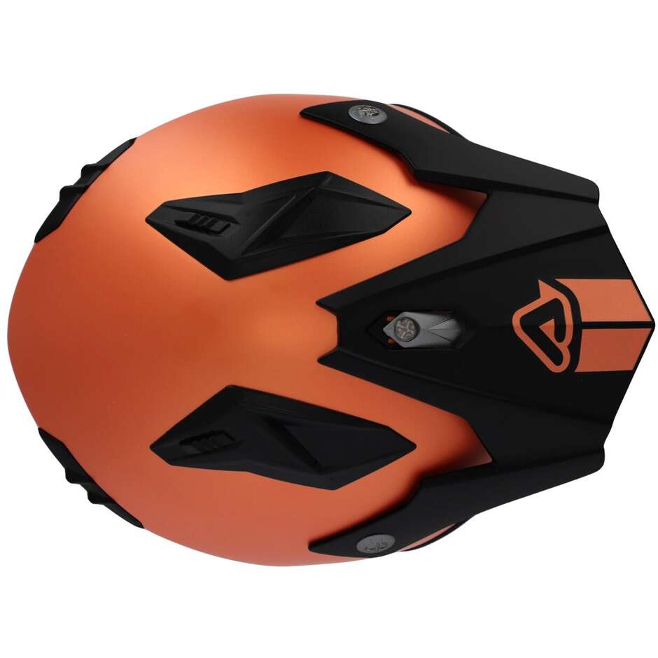 Acerbis ARIA METALLIC Orange Motorcycle Jet Helmet