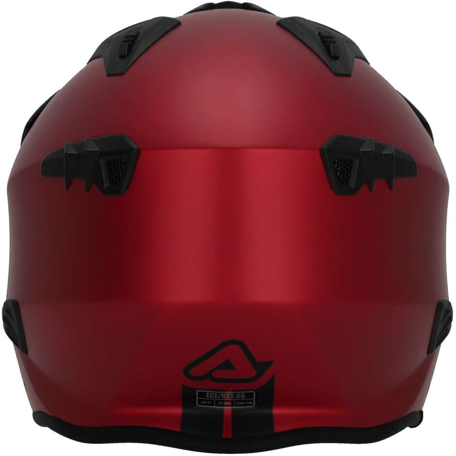 Acerbis ARIA METALLIC Red Motorcycle Jet Helmet