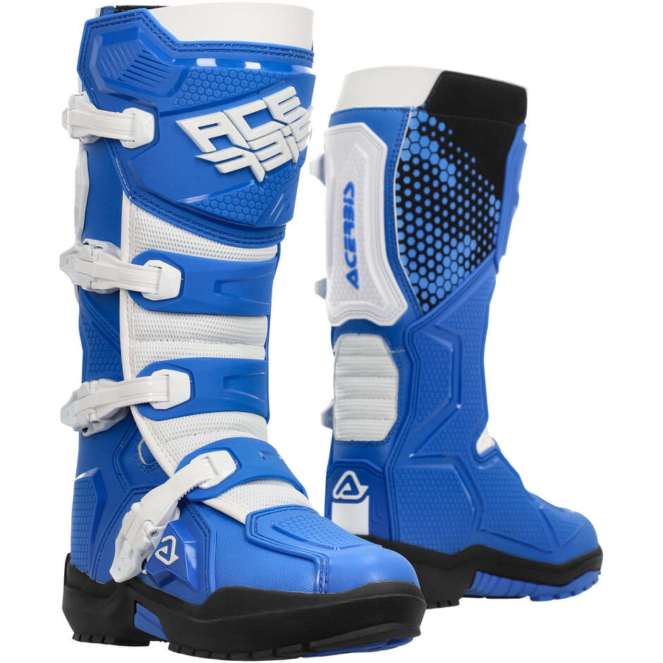 Acerbis Corkscrew Stiefel Weiß - Motorrad Stiefel Größe 45