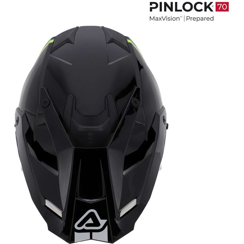 Acerbis ASSAULT Adventure Motorcycle Helmet Black Fluorescent Yellow