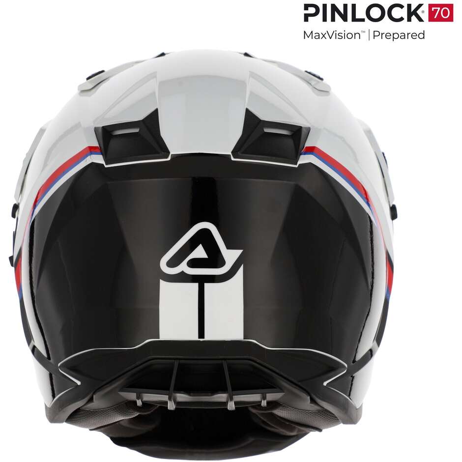 Acerbis ASSAULT Adventure Motorcycle Helmet White Black