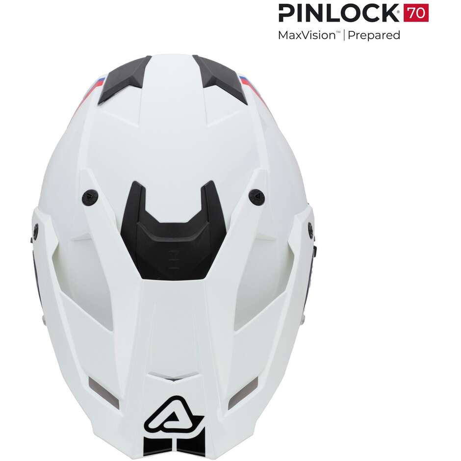 Acerbis ASSAULT Adventure Motorcycle Helmet White Black