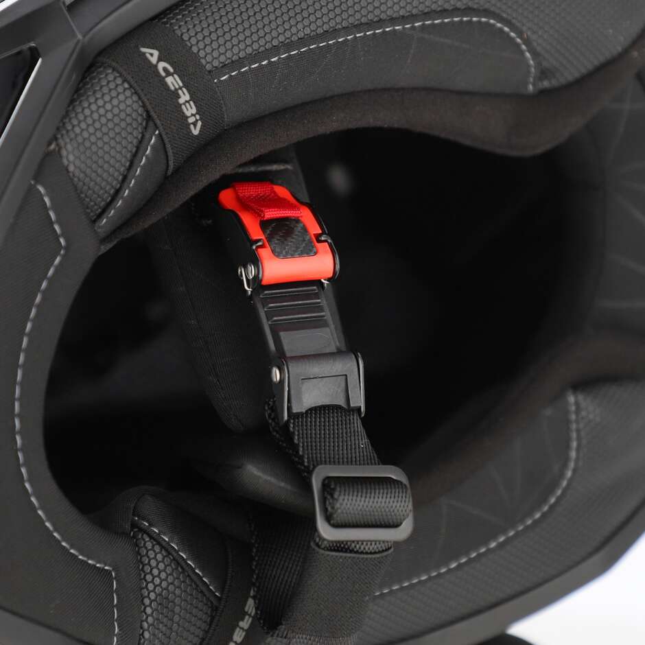 Acerbis ASSAULT Adventure Motorcycle Helmet White Black