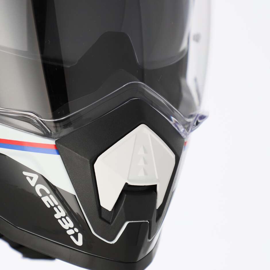 Acerbis ASSAULT Adventure Motorcycle Helmet White Black