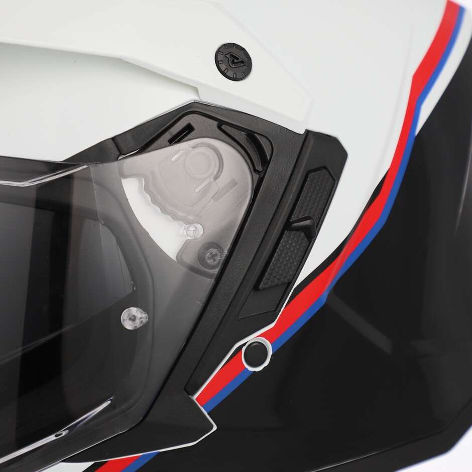 Acerbis ASSAULT Adventure Motorcycle Helmet White Black