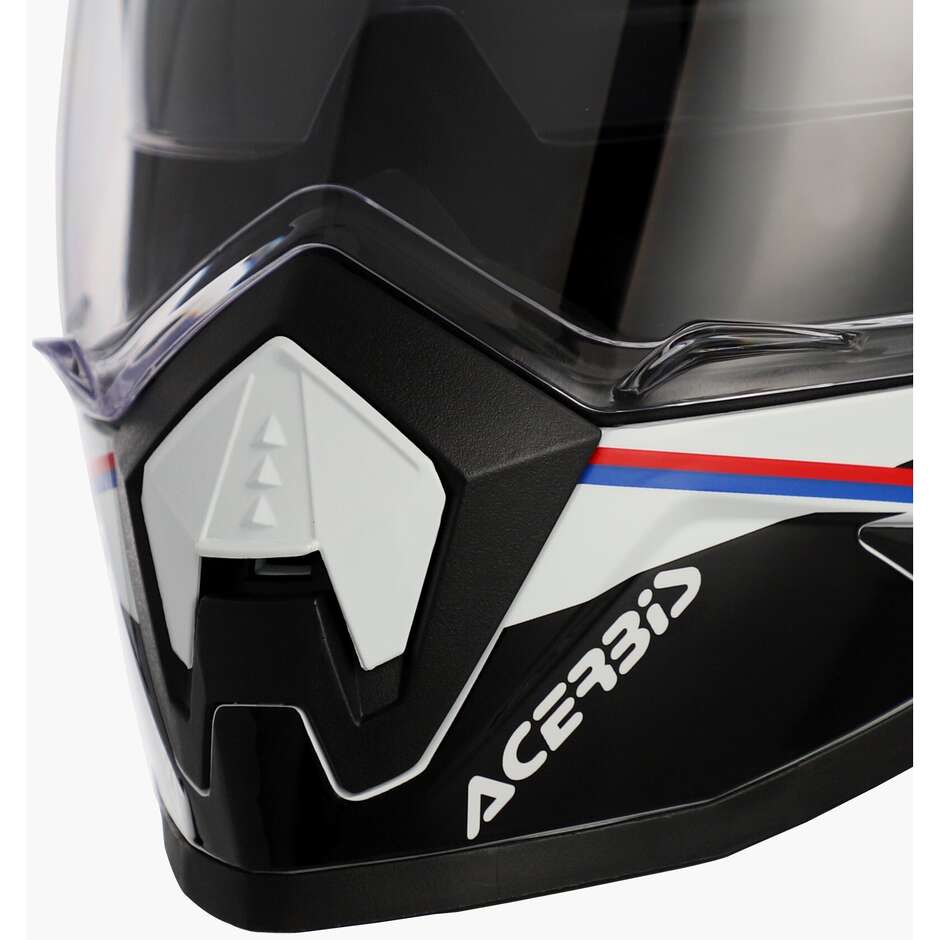 Acerbis ASSAULT Adventure Motorcycle Helmet White Black
