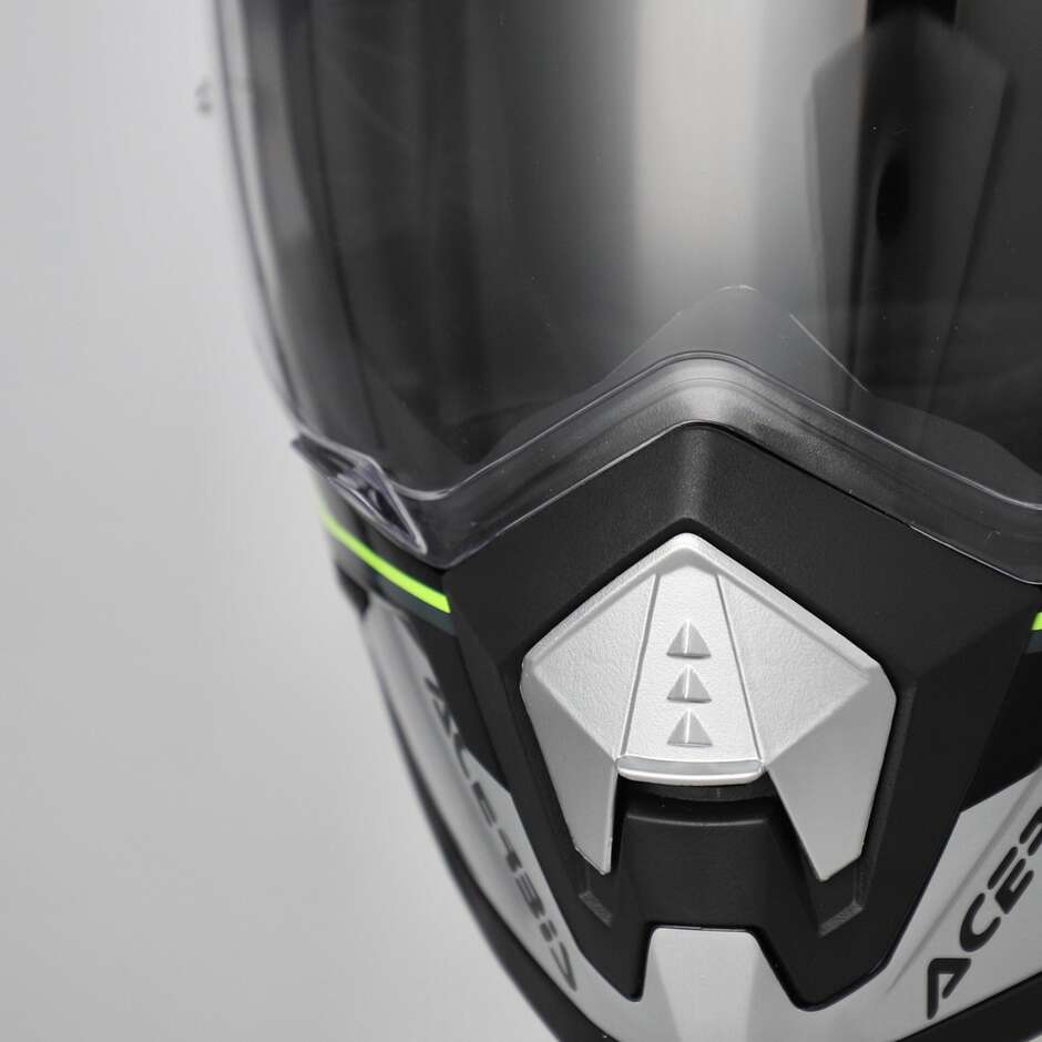 Acerbis ASSAULT Adventure Motorradhelm Schwarz Fluoreszierend Gelb