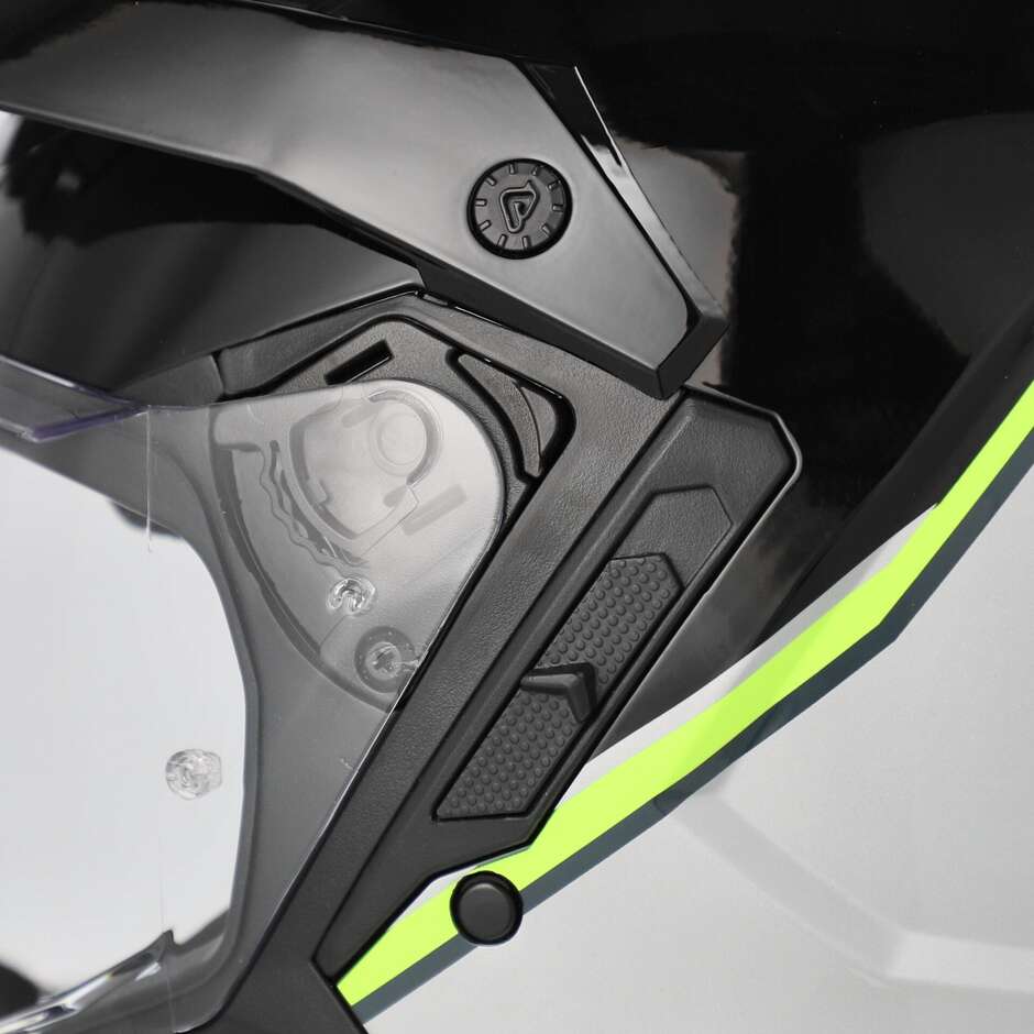 Acerbis ASSAULT Adventure Motorradhelm Schwarz Fluoreszierend Gelb