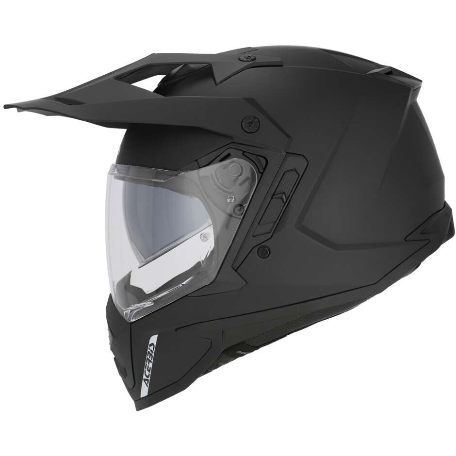 Acerbis Assault Mono Adventure Motorcycle Helmet Black Matt