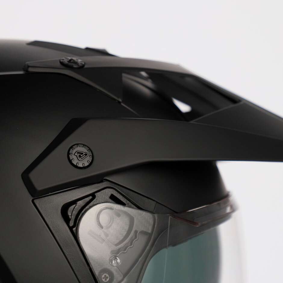 Acerbis Assault Mono Adventure Motorcycle Helmet Black Matt