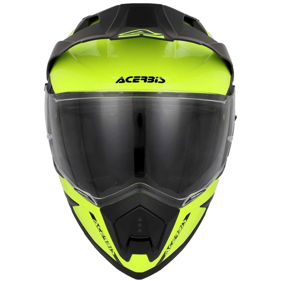 Acerbis Assault Mono Adventure Motorcycle Helmet Fluorescent Yellow