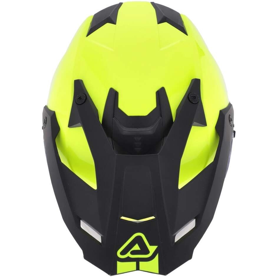 Acerbis Assault Mono Adventure Motorcycle Helmet Fluorescent Yellow